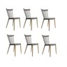 Kit 6 Cadeiras Encosto Vazado Janaina   - 1