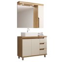 Ver imagem 2 de Gabinete para Banheiro com Cuba e Espelheira