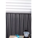 Ver imagem 3 de Painel Ripado Laminado 10cm Cinza Eva Autocolante 2,5 Metros