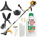 Ver imagem 1 de Roçadeira á Gasolina 2T Vulcan VR520H + Óleo 2 Tempos Castrol Stihl 500ml Lubrificante de Motor