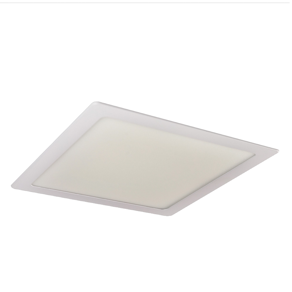 Painel Plafon de Embutir Slim LED Quadrado 24W 4000K Branco Neutro:Branco/110/220V - 2