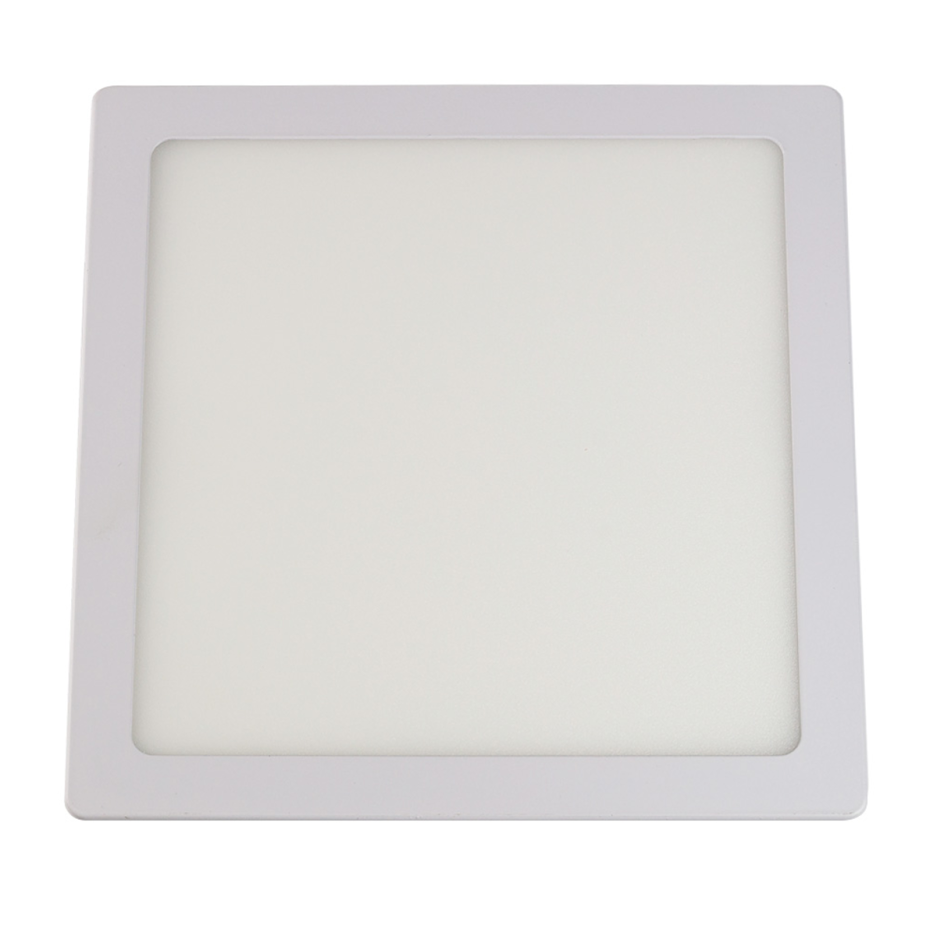 Painel Plafon de Embutir Slim LED Quadrado 24W 4000K Branco Neutro:Branco/110/220V - 1