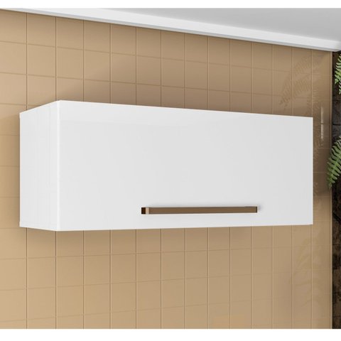 Armário Aéreo 1 Porta Favorita Branco/Ártico