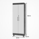 Ver imagem 4 de Armário Multiuso Organizador Sapateira Texas 1,80 C Chave Jequitibá J&A Móveis