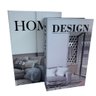 Conjunto Livro de Papelão Decorativo 'design' e 'home' - 1