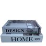 Conjunto Livro de Papelão Decorativo 'design' e 'home' - 4