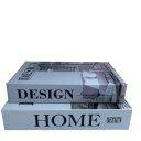 Ver imagem 4 de Conjunto Livro de Papelão Decorativo 'design' e 'home'