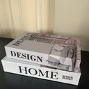 Ver imagem 3 de Conjunto Livro de Papelão Decorativo 'design' e 'home'