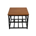 Ver imagem 1 de Suporte para Garrafas Adega de Bancada Mesa Estilo Industrial