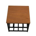 Ver imagem 3 de Suporte para Garrafas Adega de Bancada Mesa Estilo Industrial