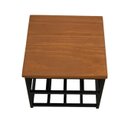 Ver imagem 3 de Suporte para Garrafas Adega de Bancada Mesa Estilo Industrial