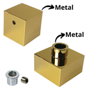 Ver imagem 6 de Acabamento Metal Alavanca Quadrado P/ Registro Docol Dourado