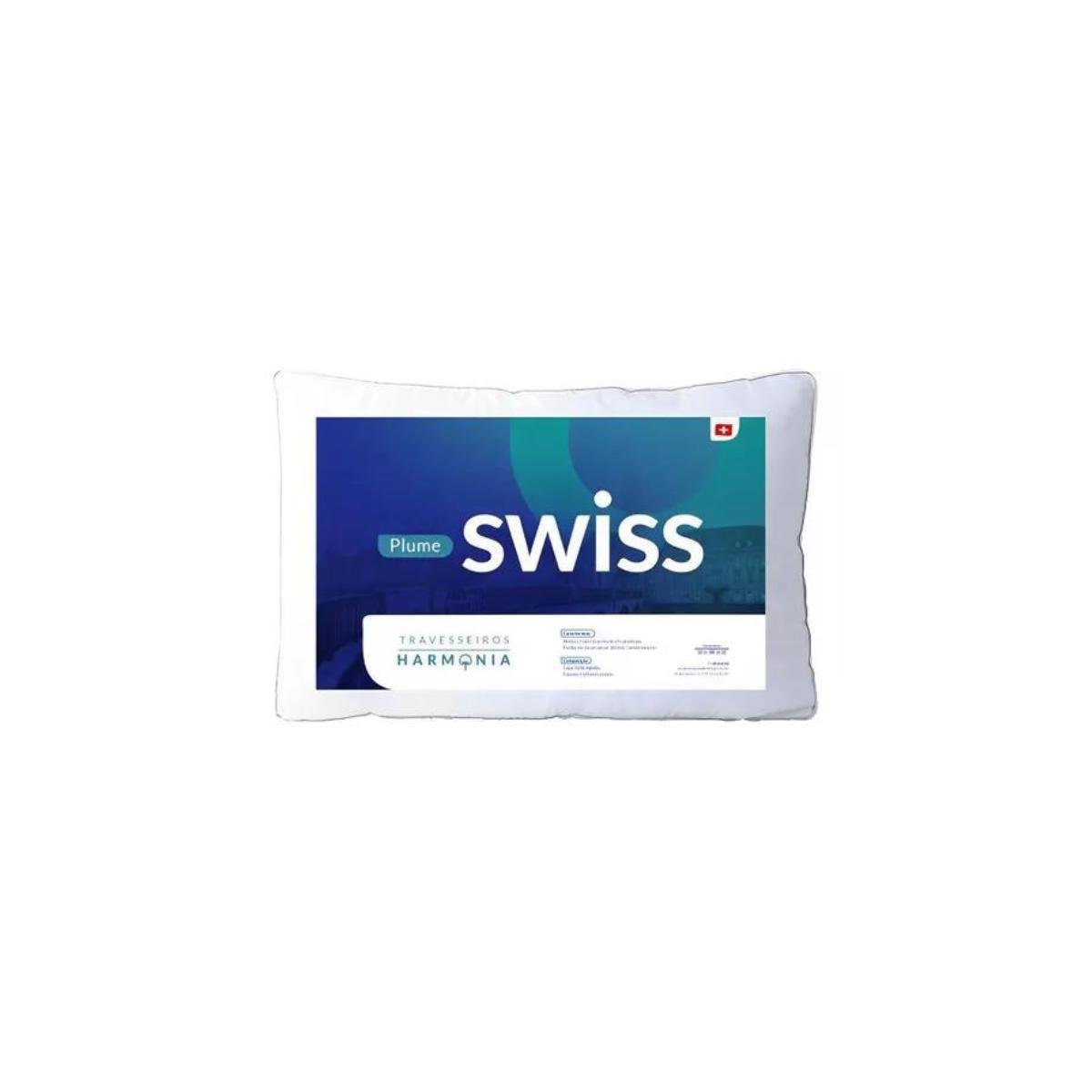 Travesseiro Moderno - Plume Swiss - 50x70 - Pvc - 1