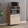 Balcão Multifuncional Tais para Cozinha Forno e Microondas Savana/off White - 1