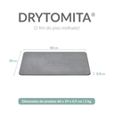 Ver imagem 2 de Tapete para Banheiro Antiderrapante Drytomita Momo Lifestyle (cinza Grafite, 60x39 Cm)