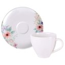 Ver imagem 1 de Jogo 12 Xícaras de Café com Pires Porcelana 100ml Tramontina Floratta Restaurante Padaria