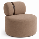 Ver imagem 1 de Poltrona Orgânica Moderna Decorativa para Sala Bouclé:Bouclé Capuccino