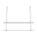 Ver imagem 4 de Nicho Branco Prateleira Suspensa Teto Banheiro Branca 1.20mt