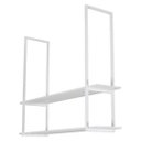 Ver imagem 3 de Nicho Branco Prateleira Suspensa Teto Banheiro Branca 1.20mt