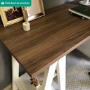 Ver imagem 6 de Mesa Escrivaninha 5 Gavetas 2 Prateleiras 136 cm Nogal Branco Artany