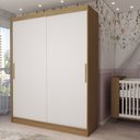 Ver imagem 1 de Guarda-roupa Infantil Swift 2 Portas 2 Gavetas Cinamomo/branco - Panorama Móveis