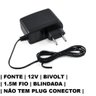Fonte 12v 1.5a Blindada Bivolt Fio 1.5m sem Plug Conector - 2