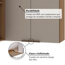 Ver imagem 5 de Armário Aéreo Canto Reto 2 Portas 95cm Vitra Luciane Móveis