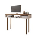 Ver imagem 2 de Mesa Office Retrô Megan Pés em Madeira Maciça