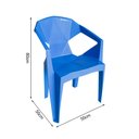 Ver imagem 5 de Kit 4 Cadeira New Alegra 3D Azul