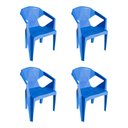 Ver imagem 1 de Kit 4 Cadeira New Alegra 3D Azul
