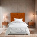 Ver imagem 2 de Cabeceira Estofada para Cama de Solteiro 90 Athena Suede