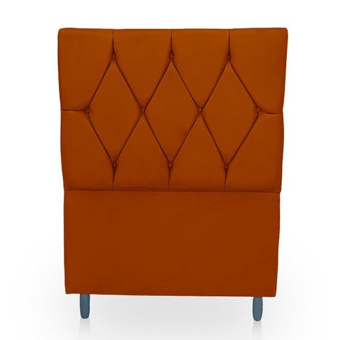 Cabeceira Estofada para Cama de Solteiro 90 Athena Suede