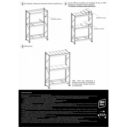 Mini Porta Pallet Inicial 500kg com 3 Longarinas 2,00 X 1,80 X 0,80 sem Bandeja - Ultra Móveis - 4