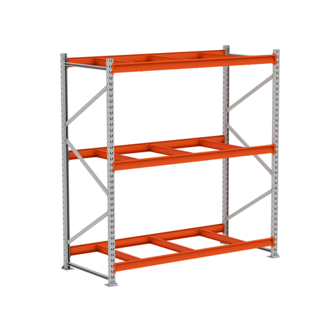 Mini Porta Pallet Inicial 500kg com 3 Longarinas 2,00 X 1,80 X 0,80 sem Bandeja - Ultra Móveis