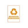 Placa de Sinalização Coleta Seletiva Resíduos Perigosos - 1
