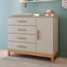 Cômoda Fraldário Mdf para Quarto de Bebê Hellen - 1