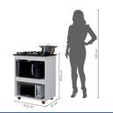 Ver imagem 3 de Balcão para Cooktop 5 Bocas 2 Nichos para Forno Siena - Kaike