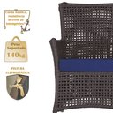 Ver imagem 4 de 2 Poltronas e 1 Mesa Igapó em Alumínio Pintura Fendi Corda Náutica Estofado 10