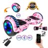 Hoverboard Overboard Skate Elétrico Led Rosa Camuflado Nº27 - 5