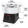 Maquina de Algodão Doce Bivolt 50/60hz Bivolt Saro Inox - 5