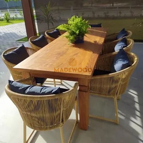 Mesa de Madeira Maciça em Peroba Rosa de Demolição (Apenas a Mesa):COMP160XALT80XLARG80