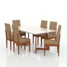 Conjunto Sala De Jantar 6 Lugares Madeira Eucalipto Safira  - 2