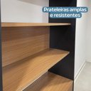 Ver imagem 7 de Estante de Livros Industrial 90CMX183CM Alta Metal 2 Portas Marrom