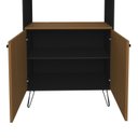 Ver imagem 3 de Estante de Livros Industrial 90CMX183CM Alta Metal 2 Portas Marrom