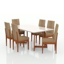 Ver imagem 2 de Conjunto Sala De Jantar 6 Lugares Madeira Eucalipto Safira