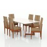 Conjunto Sala De Jantar 6 Lugares Madeira Eucalipto Safira  - 2