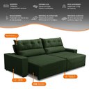 Ver imagem 3 de Sofá Retrátil e Reclinável 5 Lugares 300cm Veludo Antonella Adonai Estofados