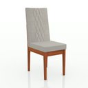 Ver imagem 7 de Conjunto Sala de Jantar 6 Lugares Madeira Eucalipto Safira Marrom/Caramelo/Bege Claro
