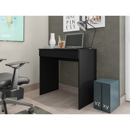 Mesa Para Computador/ Notebook C/ Gaveta Alexa Preto - AJL Móveis - 2
