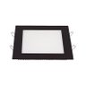 Painel de Led Taschibra Quadrado Lux de Embutir 18W Bivolt Preto 3000K Luz Amarela - 1